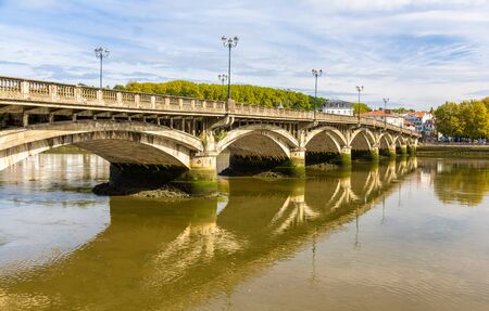 Saint Esprit bridge in Bayonne, Franceの写真素材