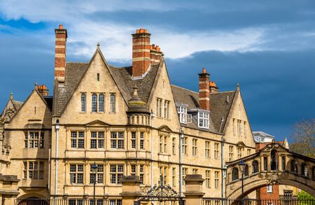 Buildings of Hertford College in Oxford - England
