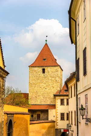 A Tower in Prazsky Hrad Castle - Czech Republicの写真素材