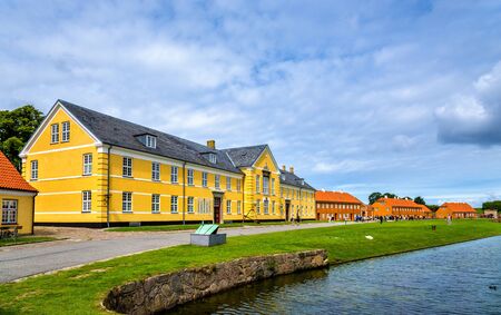 Houses at Kronborg Castle in Elsinore - Denmark