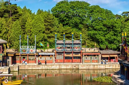 Suzhou Market Street at the Summer Palace - Beijing, Chinaの写真素材