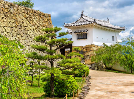 Grounds of Himeji Castle in the Kansai region of Japanのeditorial素材