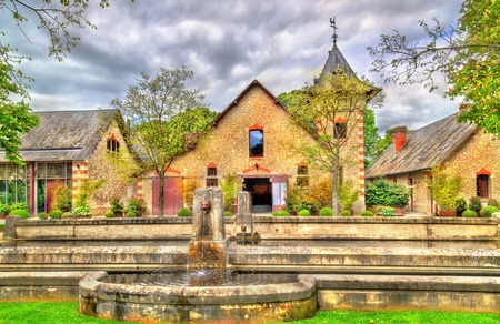 Buildings at the Chateau de Chaumont-sur-Loire, a castle in the Loire Valley of France, Loir-et-Cher departmentのeditorial素材