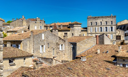 Cityscape of Saint-Emilion townの写真素材