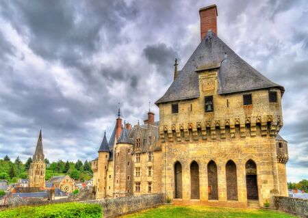 View of the Chateau de Langeais, a castle in the Loire Valley - Franceの写真素材
