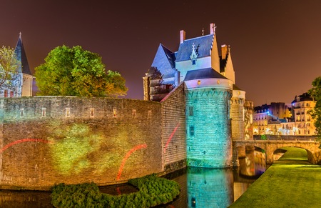 Chateau des ducs de Bretagne in Nantes - France, Loire-Atlantiqueの写真素材