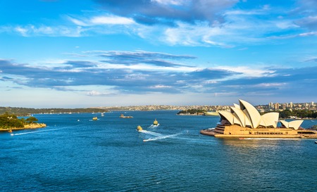 Sydney Harbour as seen from the Harbour Bridge - Australia, New South Wales