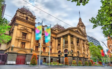Melbourne Town Hall in Australia, the State of Victoriaのeditorial素材