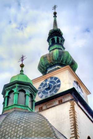 St. Martin church in Trebic, Czech Republicの写真素材