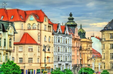 Buildings in the old town of Brno, Czech Republic