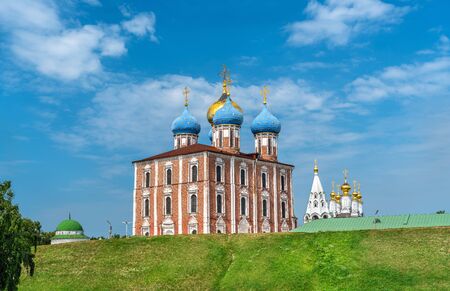 Assumption Cathedral of Ryazan Kremlin in Russiaの写真素材