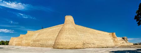 View of the Ark fortress in Bukhara, Uzbekistanの写真素材