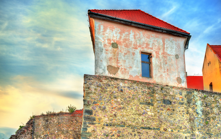 Details of the Palanok Castle in Mukachevo, Ukraineの写真素材