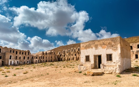 Ksar Ouled Mâhemed at Ksour Jlidet village, South Tunisiaの写真素材