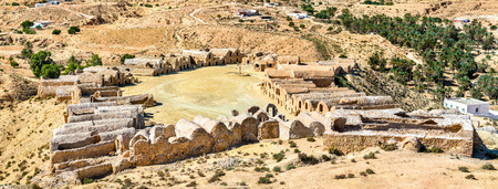 Ksar Hallouf, a fortified village in the Medenine Governorate, Southern Tunisia. Africaの写真素材