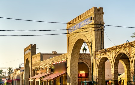 Buildings in the medina of Tozeur, Tunisia. North Africaの写真素材