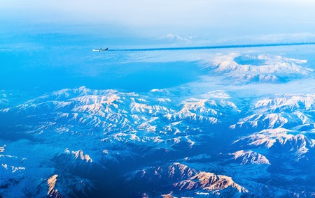 Aerial view of mountains in Northern Anatolia, Turkey