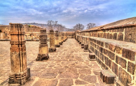 Bharat Mata temple at Daulatabad Fort in Maharashtra, Indiaの写真素材