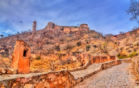 Jaigarh Fort in Jaipur - Rajasthan, Indiaの写真素材