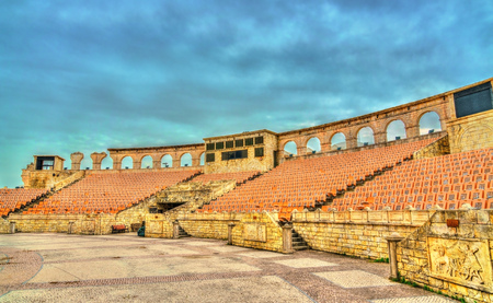 Roman Amphitheatre or Colosseum at Macau Fishermans Wharf, Chinaの写真素材