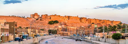 View of Ghardaia, a city in the Mzab Valley in Algeriaの写真素材