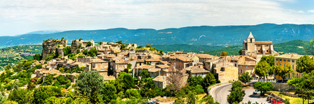 Panorama of Saignon village in Provence, Franceの写真素材