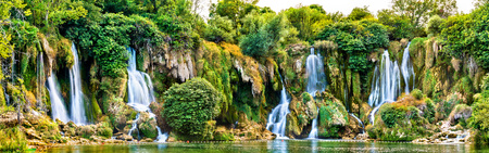 Kravica waterfalls on the Trebizat River in Bosnia and Herzegovinaの写真素材