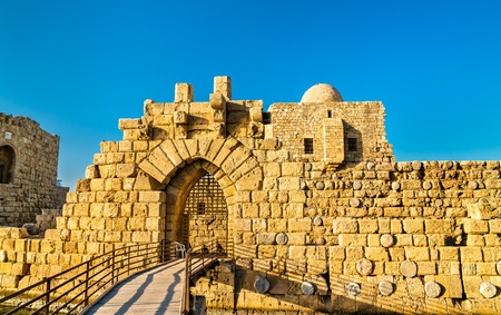 Sidon Sea Castle in Lebanonの写真素材