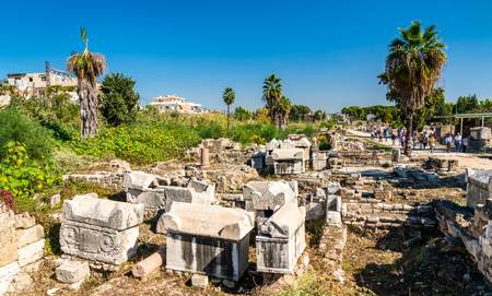 The Al-Bass Tyre necropolis in Lebanonの写真素材
