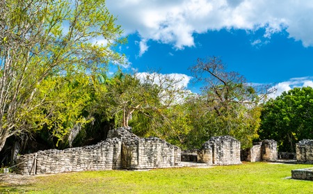 Mayan ruins at Kohunlich in Mexico