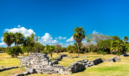 Ancient Mayan ruins at Tulum in Mexico