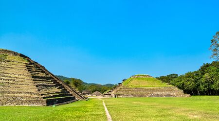 El Tajin, a pre-Columbian archeological site in southern Mexicoの写真素材
