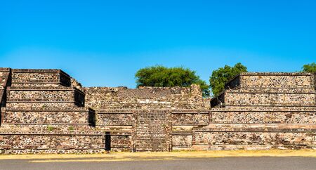 View of Teotihuacan in Mexicoの写真素材