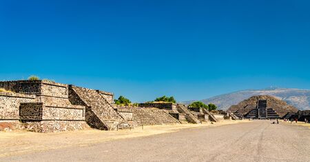 View of Teotihuacan in Mexicoの写真素材