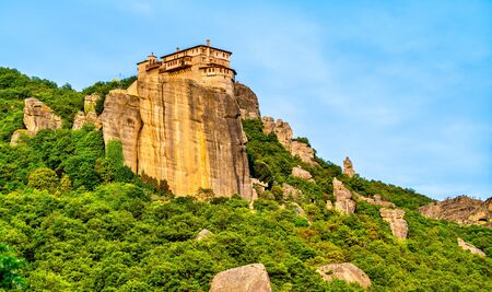 Monastery of Roussanou at Meteora in Greece
