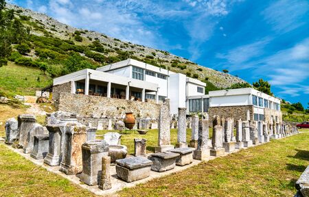 Ruins of the ancient city of Philippi in Greeceの写真素材