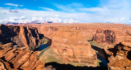 Horseshoe Bend of the Colorado River in Arizona, the USAの写真素材