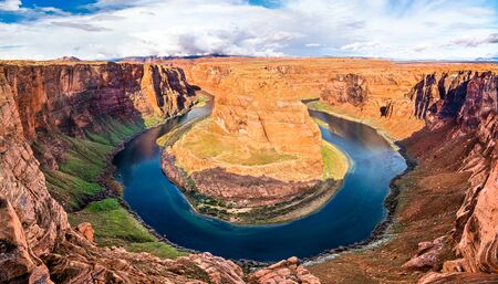 Horseshoe Bend of the Colorado River in Arizona, the USAの写真素材