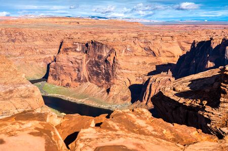 Horseshoe Bend of the Colorado River in Arizona, the USA