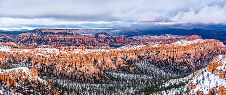 Bryce Canyon in winterの写真素材