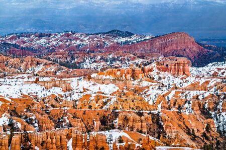 Bryce Canyon in winterの写真素材