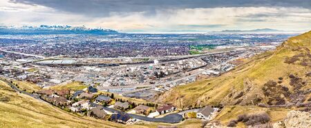 Oil refinery in Salt Lake City, Utahの写真素材