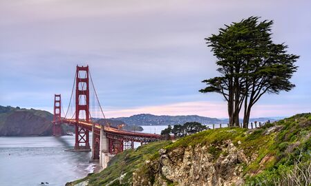 Golden Gate Bridge in San Francisco, Californiaの写真素材