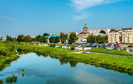 View of the Upa river in Tula, Russian Federationの写真素材