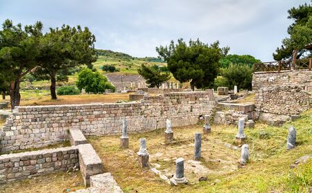 Ruins of Asclepieion of Pergamon in Turkeyの写真素材