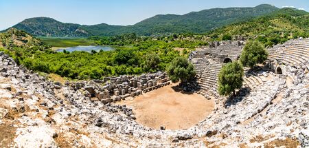 The Theatre of Kaunos in Turkeyの写真素材