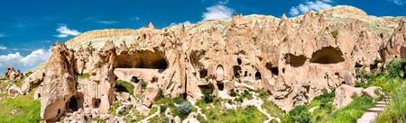 Remains of the Zelve Monastery Complex in Goreme National Park - Cappadocia, Turkeyのeditorial素材