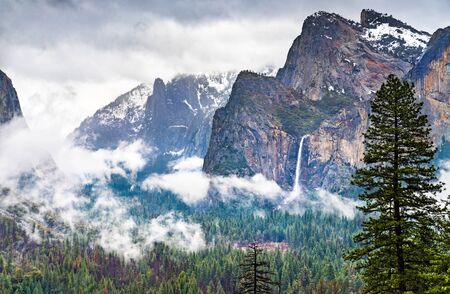 Iconic view of Yosemite Valley in California