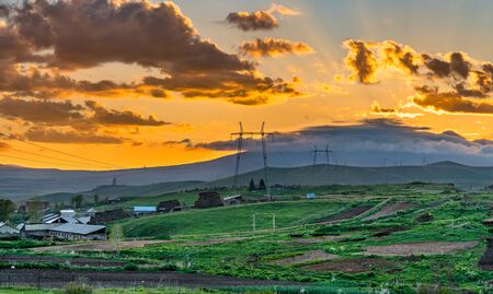Caucasus Landscape at Vorotan Pass in Armenia
