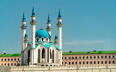 Kul Sharif Mosque in Kazan Kremlin, Russiaの写真素材